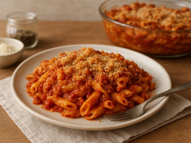 Leftover Pasta Casserole