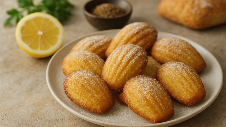 Lemon, Anise And Olive OIL Madeleines