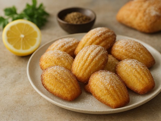 Lemon, Anise And Olive OIL Madeleines