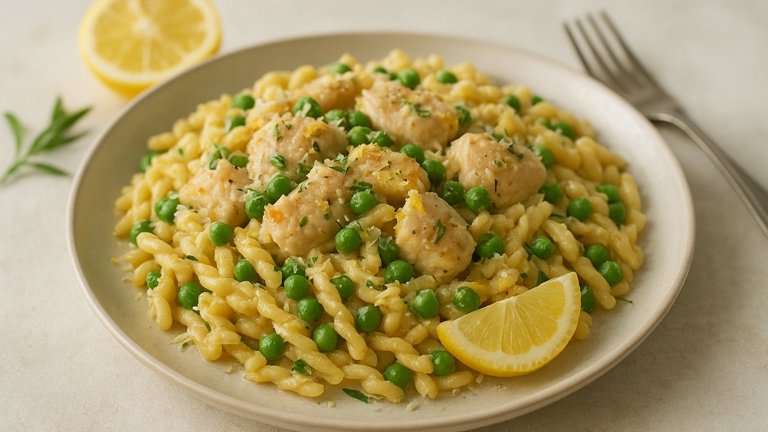 Lemon Chicken & Pea Gemelli