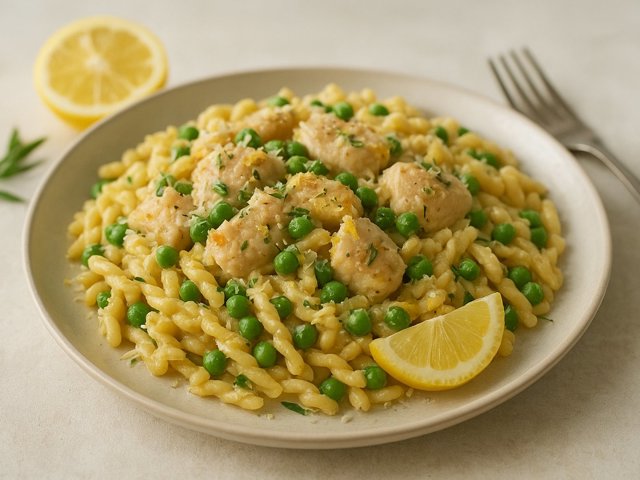 Lemon Chicken & Pea Gemelli