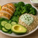 Lemon Chicken Green Goddess Rice Plate thumbnail