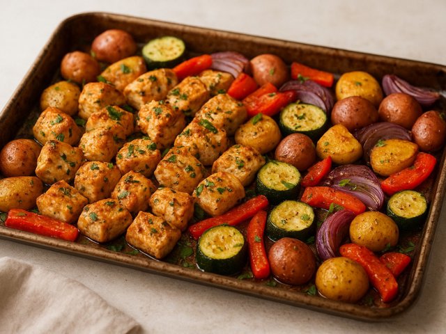 Lemon Herb Chicken Sheet Pan