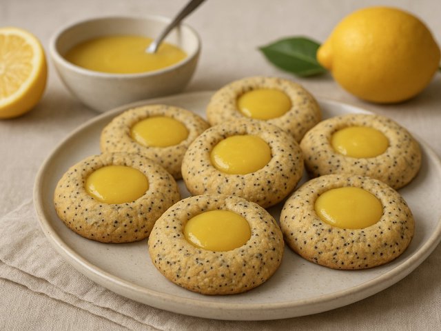 Lemon Poppy SEED Thumbprints