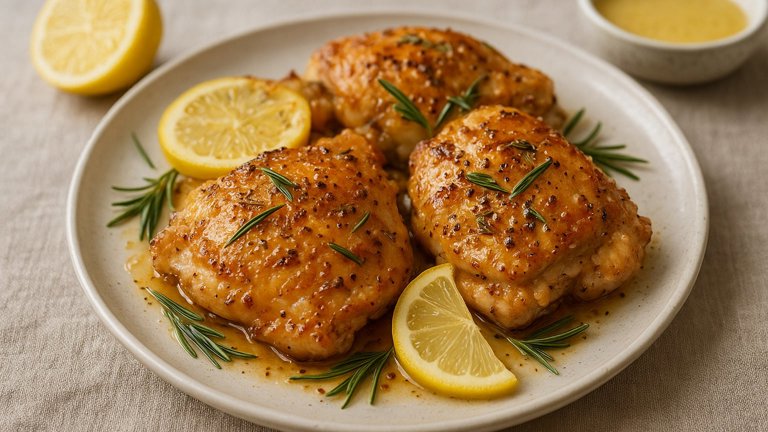Lemon Rosemary Chicken Thighs