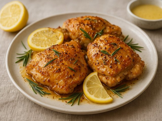 Lemon Rosemary Chicken Thighs