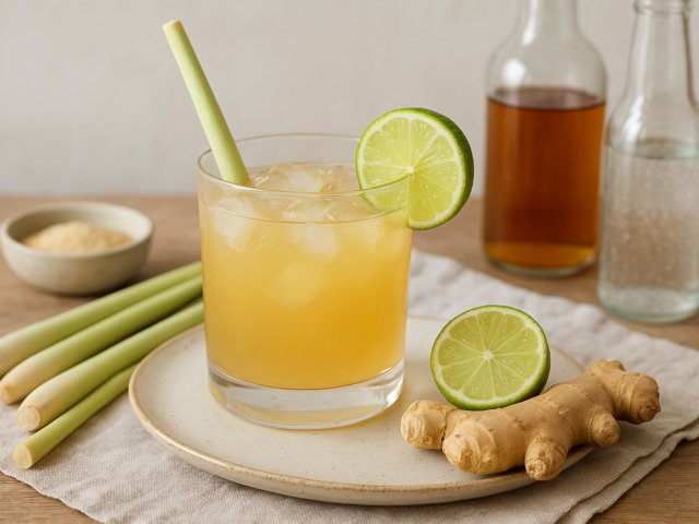 Lemongrass, Ginger & Rum Cocktails
