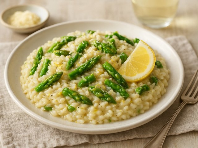 LEMONY ASPARAGUS RISOTTO