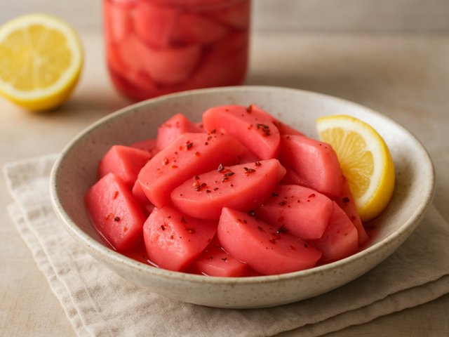 Lemony Pickled Turnips