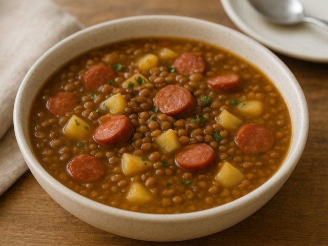 Lentil Soup With Sausage And Potato