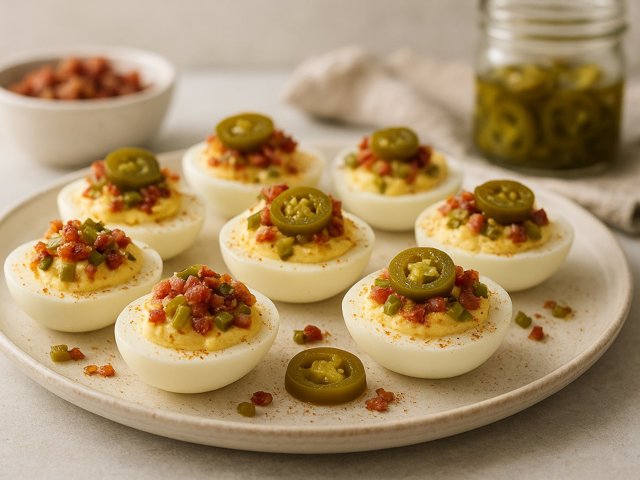 Loaded Deviled EGGS