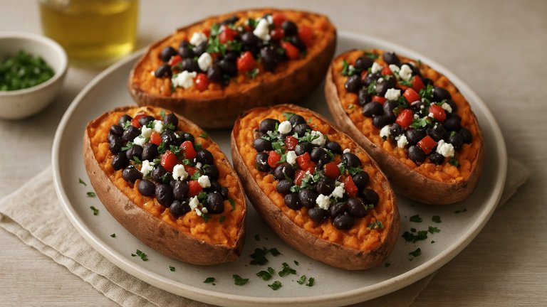 Loaded Sweet Potatoes
