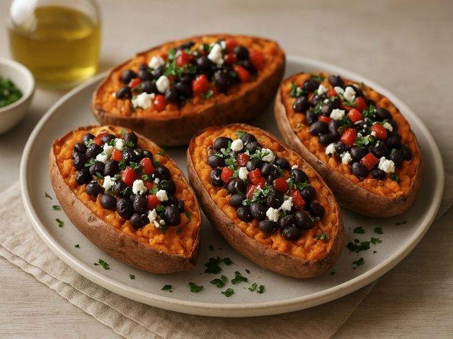 Loaded Sweet Potatoes