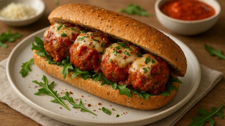 Lunch — 650 Kcal- Italian Inferno Turkey Meatball Sub