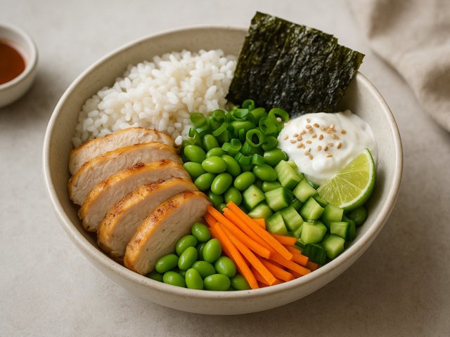 ☀️ Lunch — 650 Kcal Teriyaki Chicken And Sushi Rice