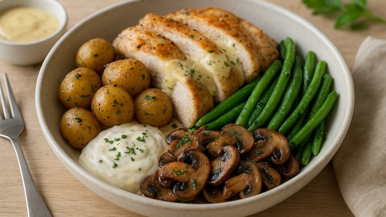 Lunch — French Bistro Chicken Dijon Potato Bowl