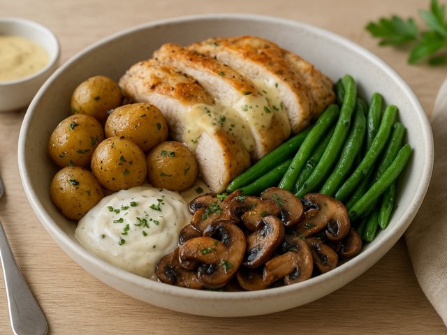 Lunch — French Bistro Chicken Dijon Potato Bowl