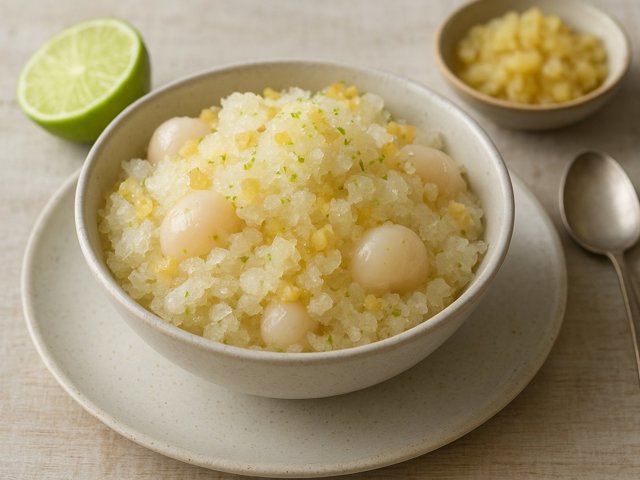 Lychee & Ginger Granita