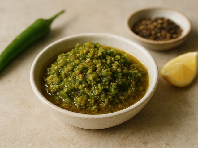 Maa’s Green Chilli Pickle