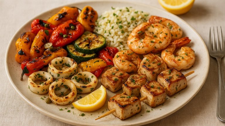 Malta Seafood Shichirin -; Complete Dinner For Two