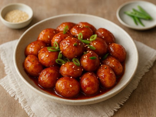 Manchurian Honey Potatoes