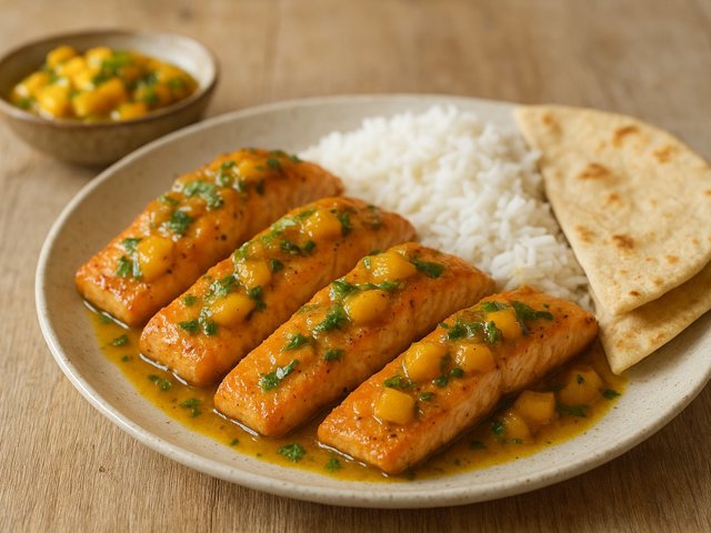 Mango And Coriander Salmon