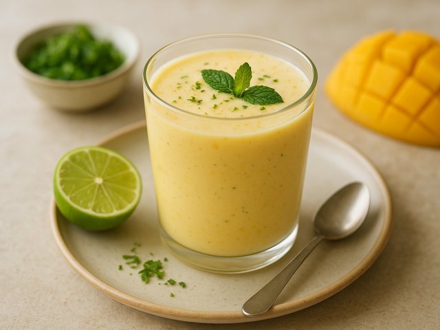 Mango And Mint Lassi