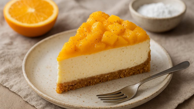 Mango, Orange & Nutmeg Cheesecake
