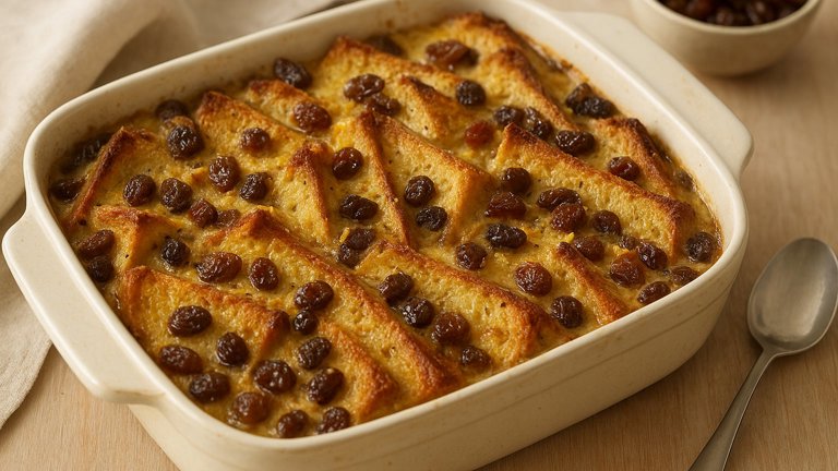 Masala Chai-Spiced Bread And Butter Pudding