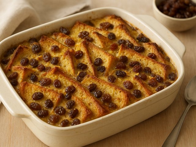 Masala Chai-Spiced Bread And Butter Pudding
