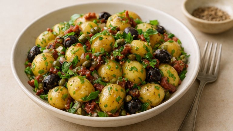 Mediterranean Potato And HERB Salad