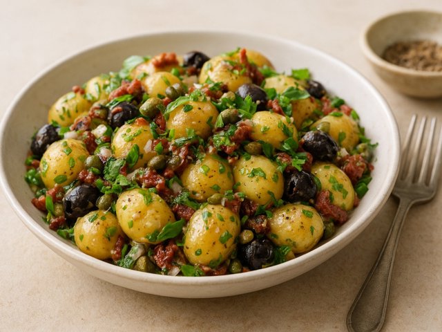 Mediterranean Potato And HERB Salad