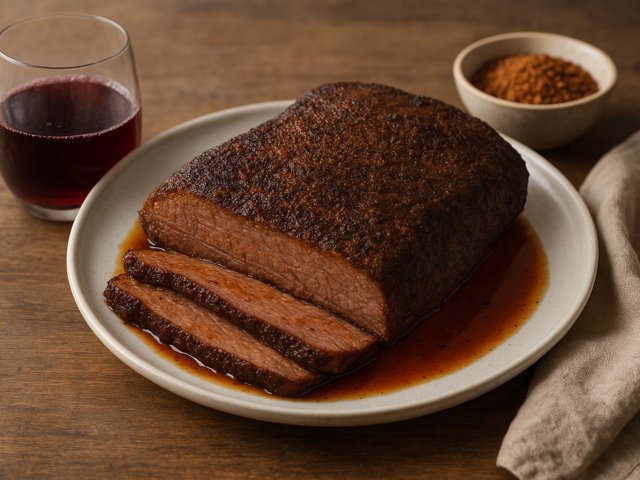 Merlot Spritzed BEEF Brisket