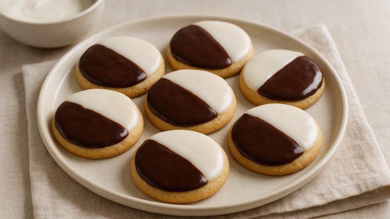 Mini “Black & White” Cookies