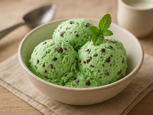 Mint Chocolate Chip Ice Cream