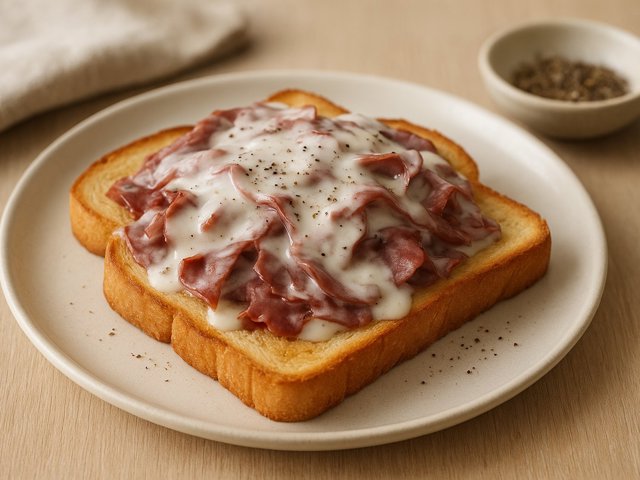 MJ’S Chipped BEEF ON Toast