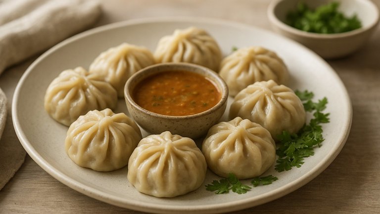 Momos (Nepalese Steamed Dumplings)