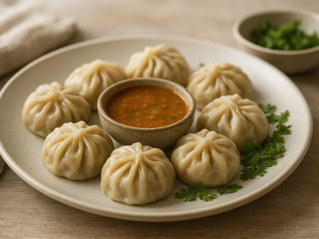 Momos (Nepalese Steamed Dumplings)