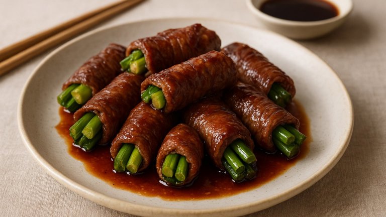 Negimaki (Beef And Scallion Rolls)