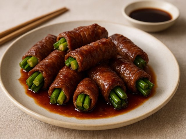 Negimaki (Beef And Scallion Rolls)