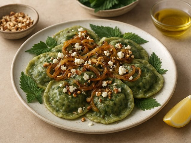 Nettle & Caramelized Onion Vegetarian