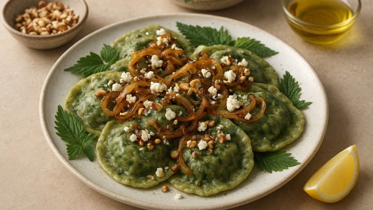 NETTLE & CARAMELIZED ONION Vegetarian