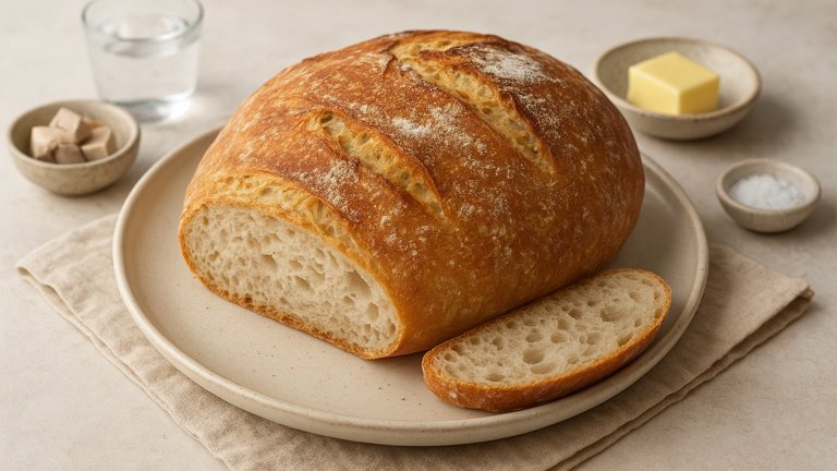 No-Knead White Loaf
