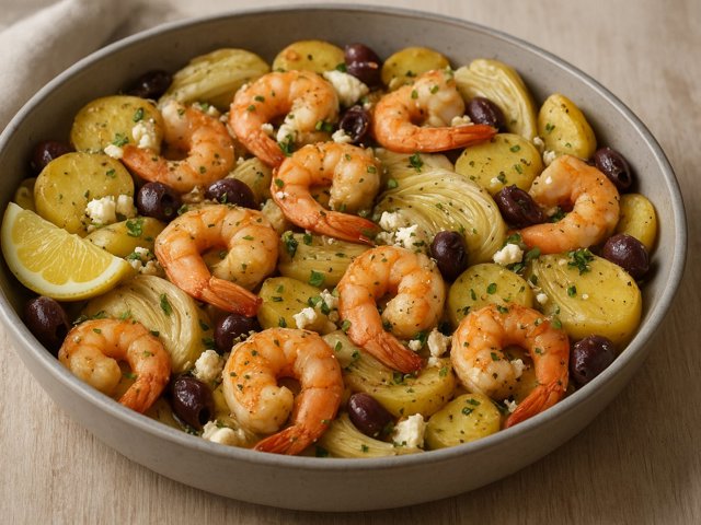 One-Pan Mediterranean Shrimp