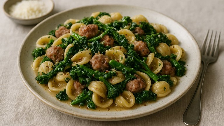 Orecchiette With Sausage And Broccoli Rabe