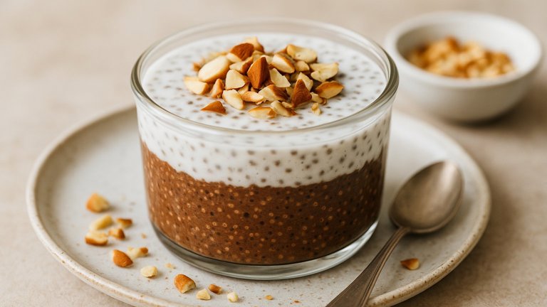 Overnight Coconut AND Chocolate CHIA SEED Pudding