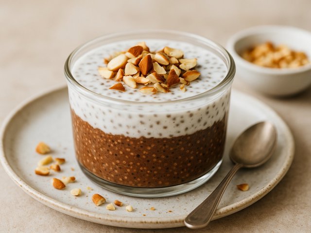 Overnight Coconut AND Chocolate CHIA SEED Pudding