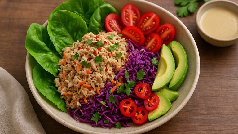 Paleo Lemon Tahini Tuna Salad