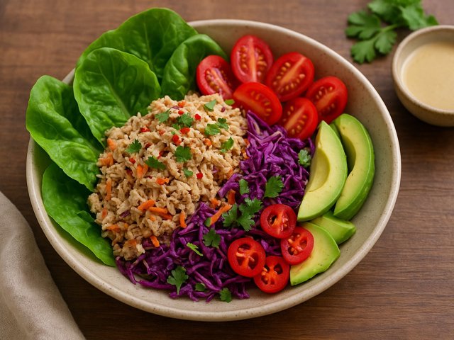 Paleo Lemon Tahini Tuna Salad