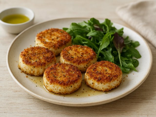 Pan-Fried Goat Cheese Medallions